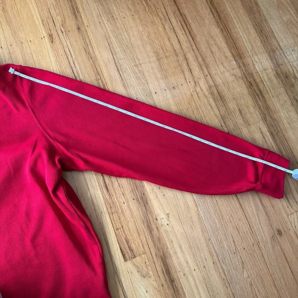 Polo Ralph Lauren Men's Red Estate Rib 1/4 Zip Cotton Sweater Size XL Preppy
